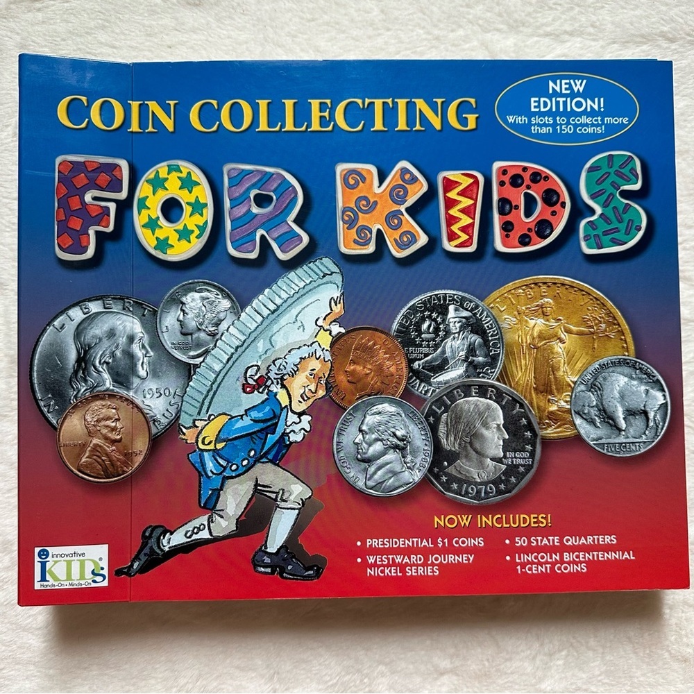 Coin Collecting For Kids Book With Slots To Collect Over 150 Coins